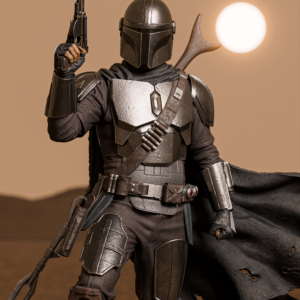 The Mandalorian Movie Figure | Star Wars Statue 1:4 Collectible Centrepiece | Unpainted Kit