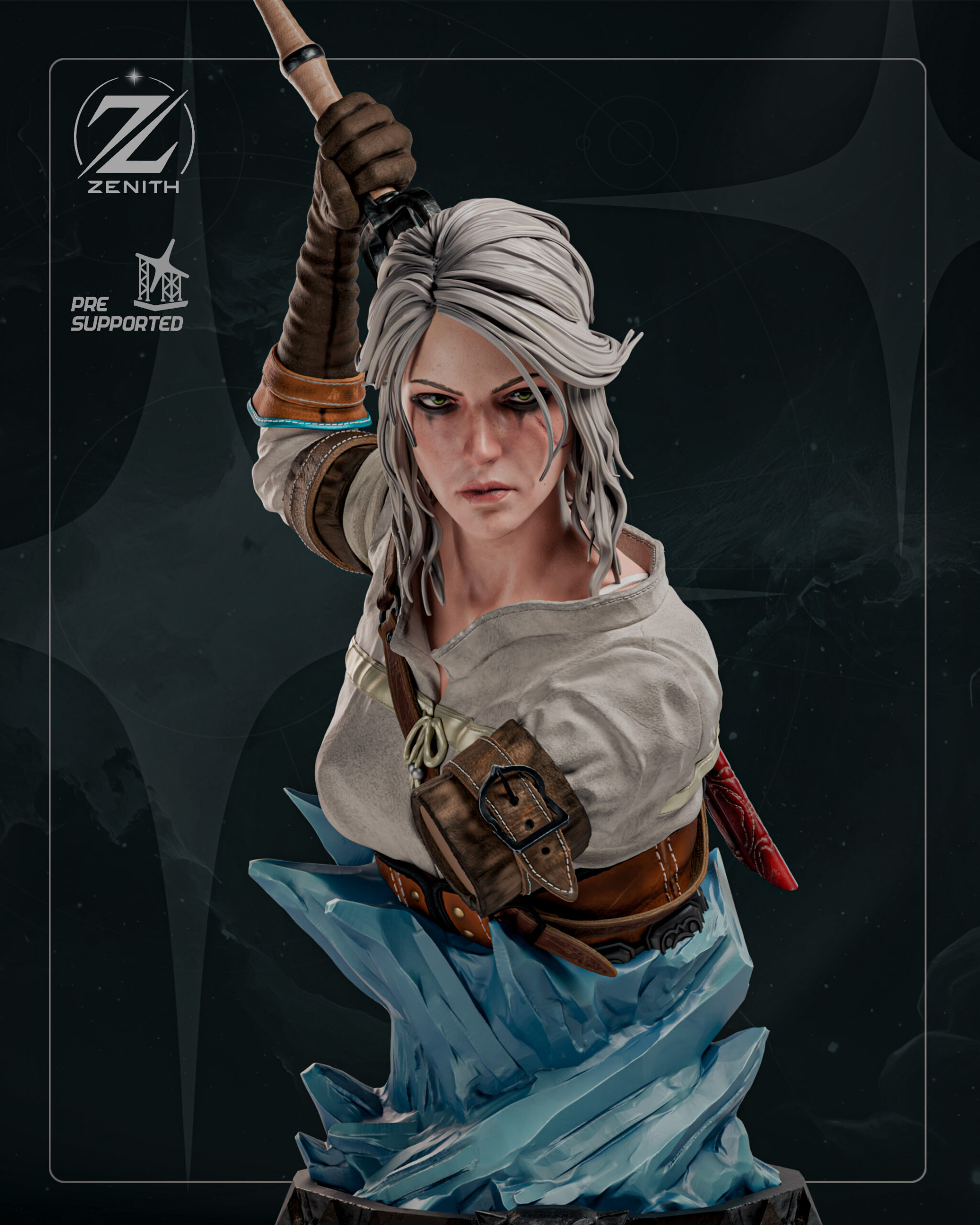 CIRI — The Witcher | 1:4 Scale Bust Centrepiece - Image 4