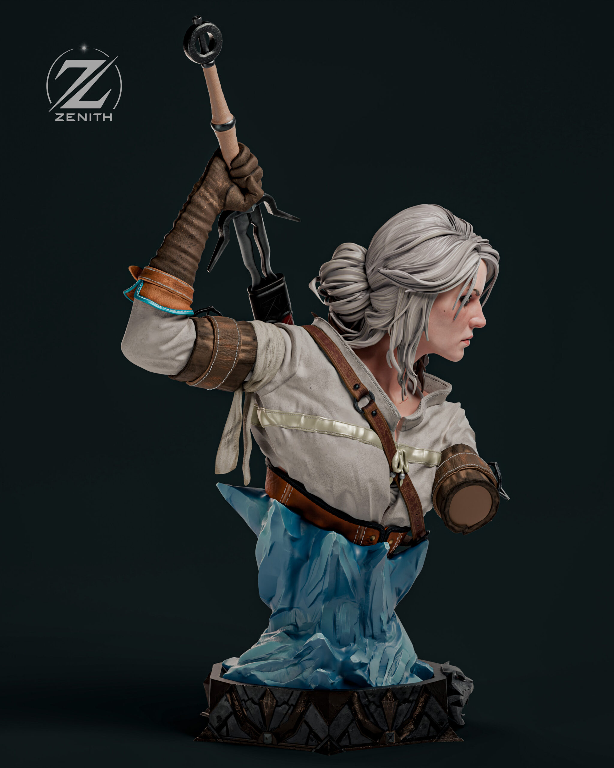 CIRI — The Witcher | 1:4 Scale Bust Centrepiece - Image 3