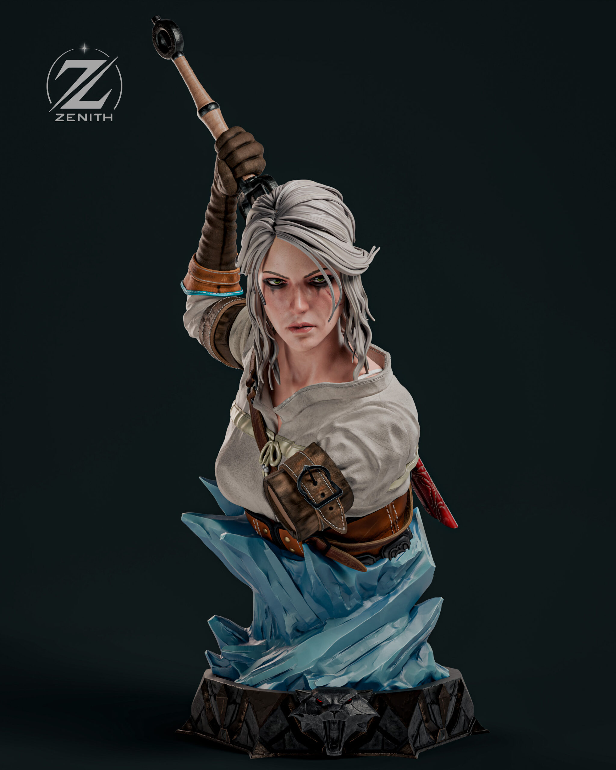 CIRI — The Witcher | 1:4 Scale Bust Centrepiece - Image 2
