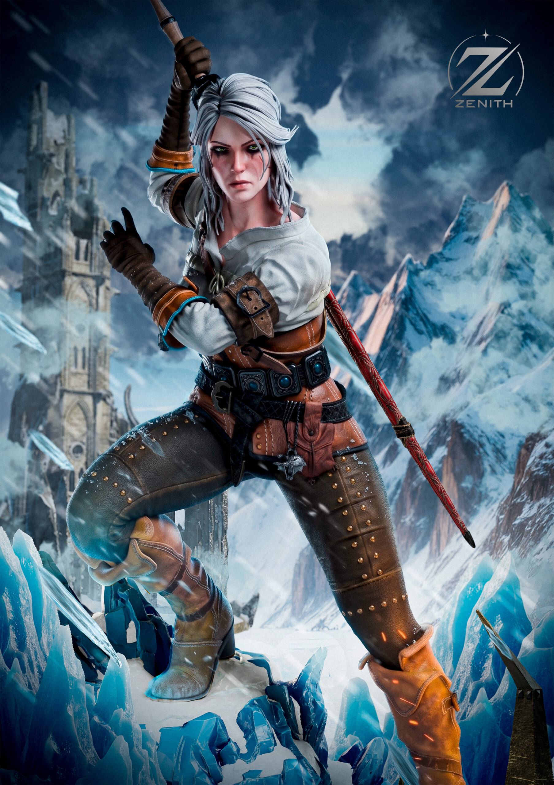 CIRI — The Witcher | 1:4 Scale Bust Centrepiece