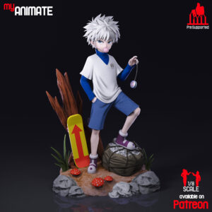 Killua Zoldyck Anime Figure | Hunter x Hunter Statue 1:4 Collectible Centrepiece | Unpainted Kit
