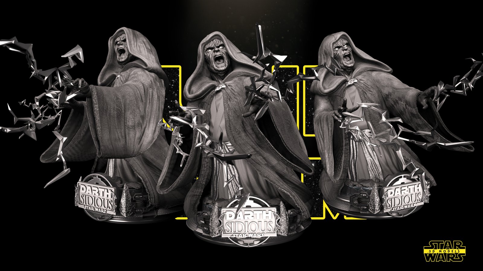 Darth Sidious Star Wars 1:4 bust