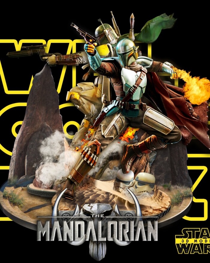 Mandalorian Star Wars 1:4 figurine