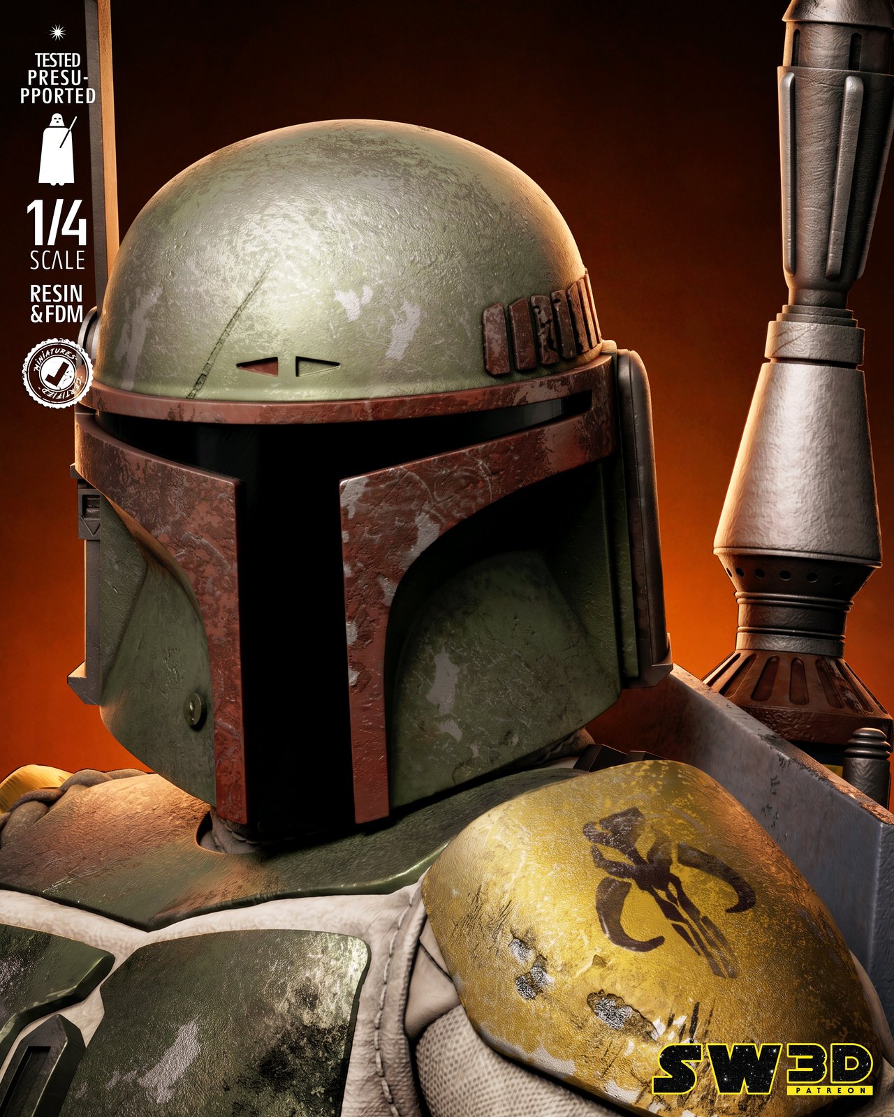 Boba Fett Star Wars 1:4 bust