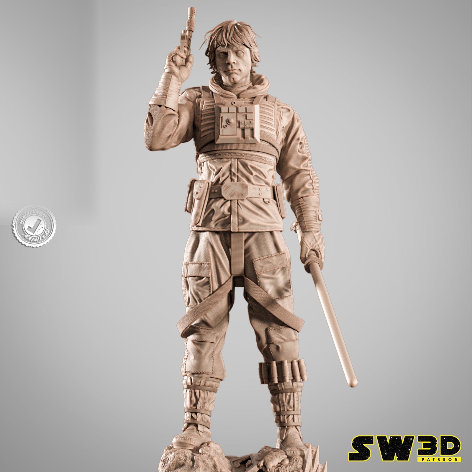 Luke Skywalker (Pilot) Star Wars 1:4 figurine
