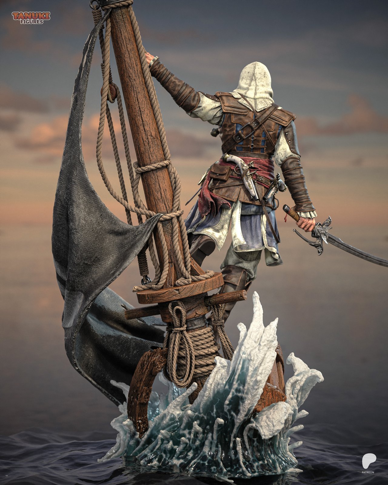 Edward Kenway Assassin's Creed 1:4 figurine
