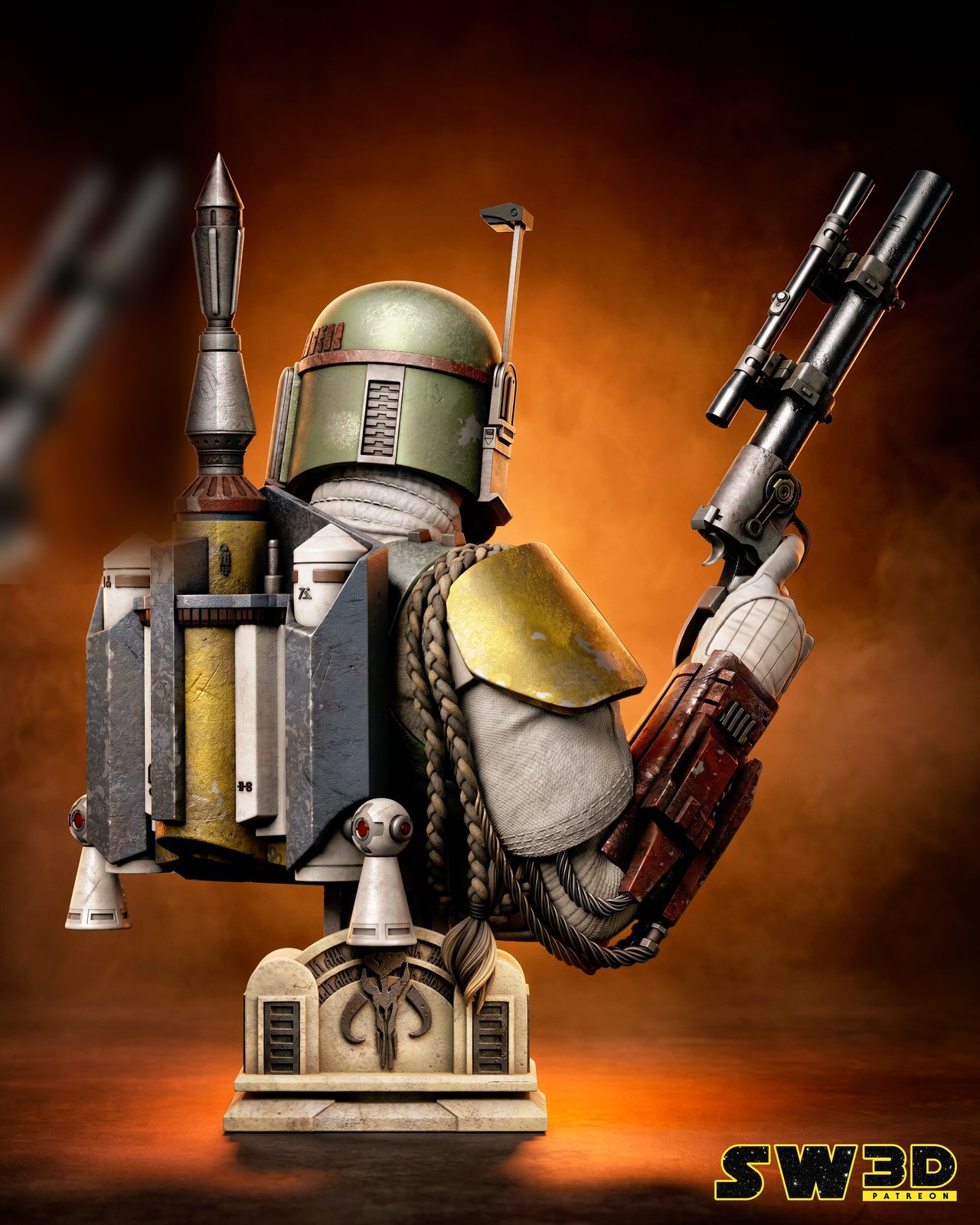 Boba Fett Star Wars 1:4 bust