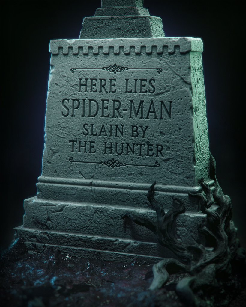 Symbiote Spiderman Spider-Man 1:4 figurine