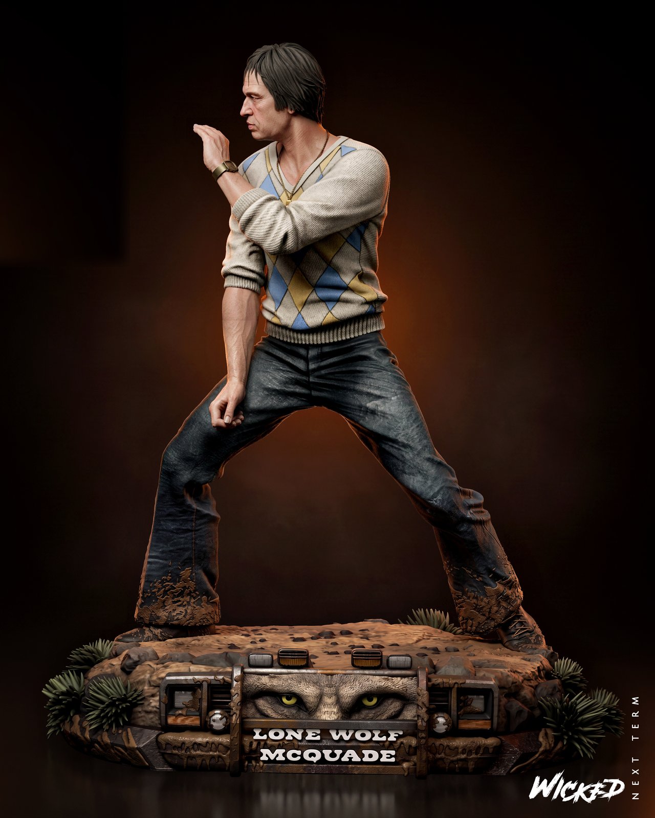 Rawley Wilke Lone Wolf McQuade 1:4 figurine