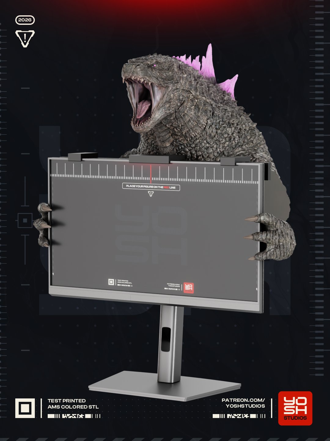 Godzilla Godzilla (Toho) 1:4 screen buddy