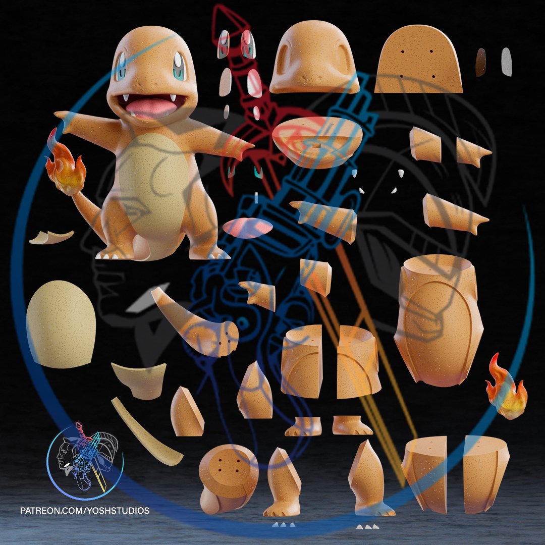 Charmander Pokémon 1:1 life-size