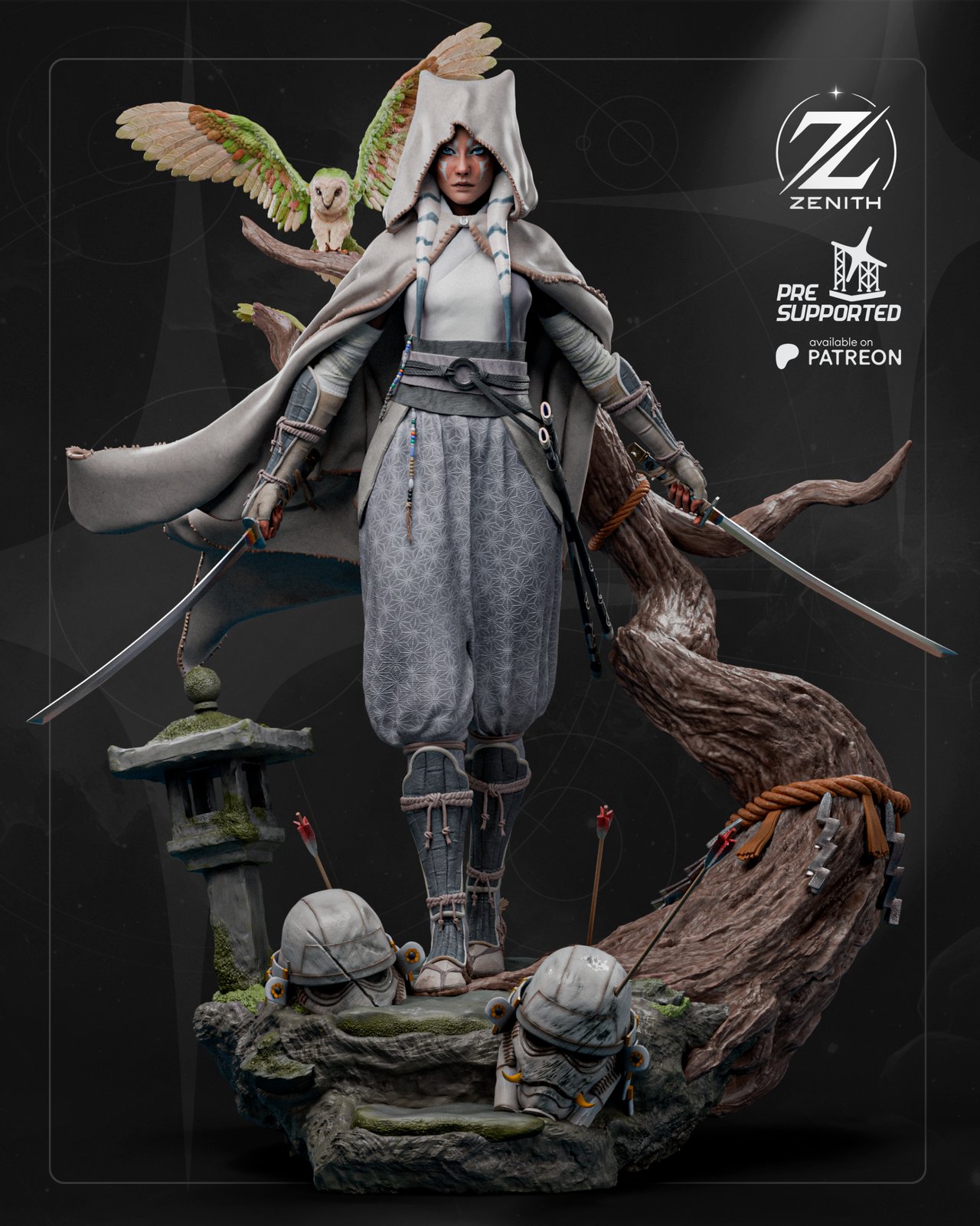 Samurai Ahsoka Star Wars 1:4 figurine