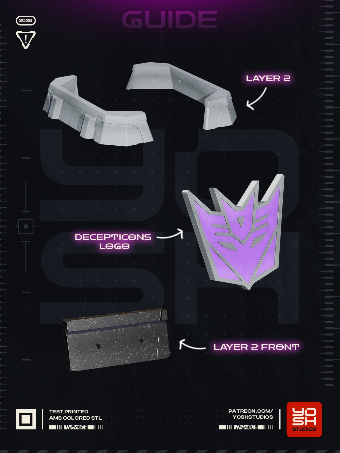 Megatron Transformers 1:4 helmet stand
