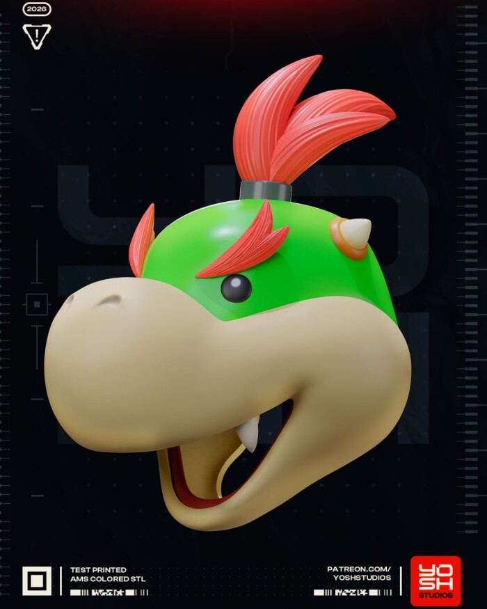 Bowser Jr Super Mario 1:4 helmet