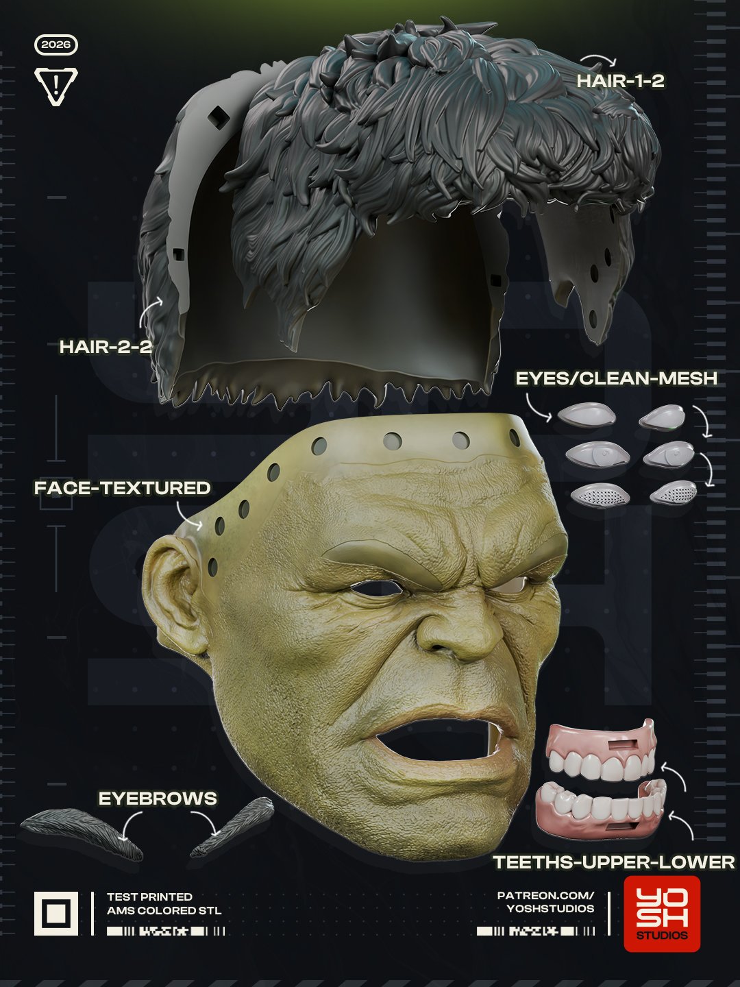Hulk Brand New Day Marvel Cinematic Universe (Spider-Man: Brand New Day) 1:4 helmet