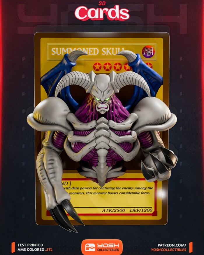 Summoned Skull Yugioh Yu-Gi-Oh! 1:4 3d poster