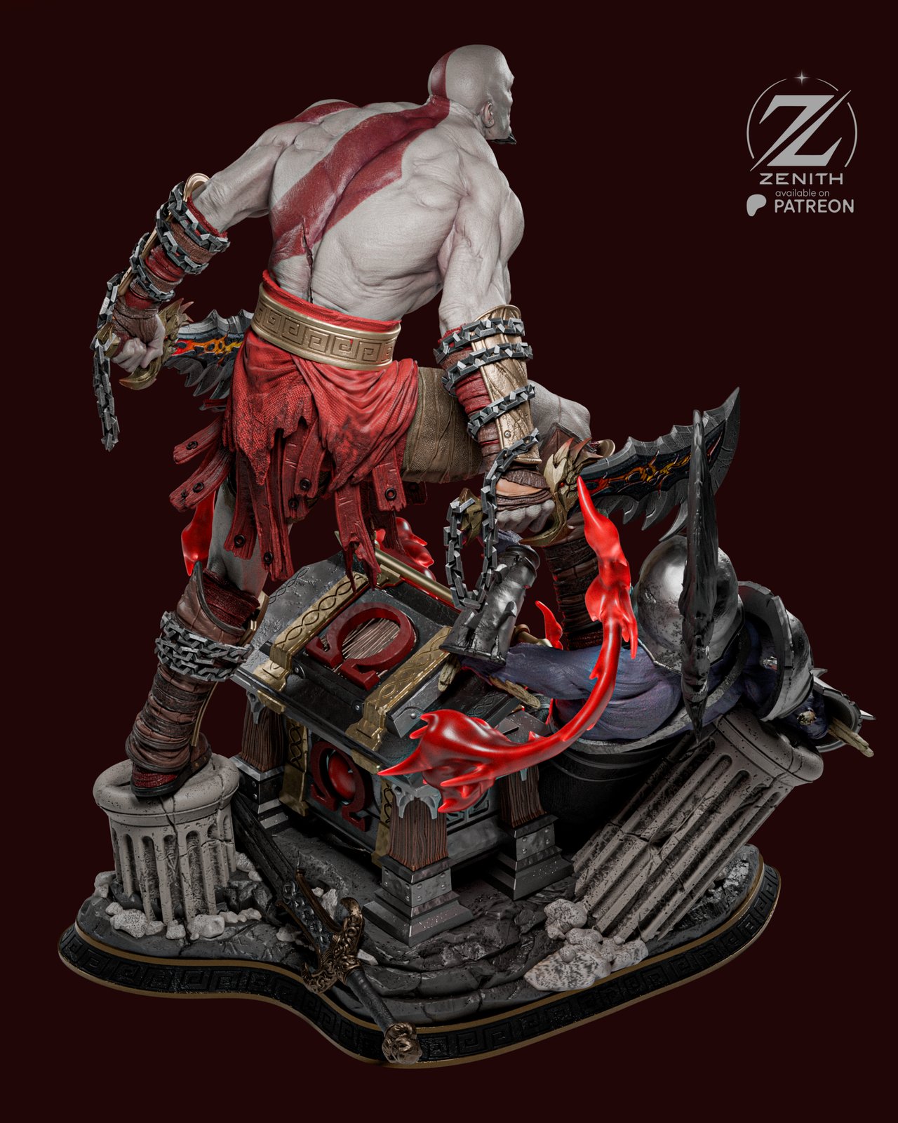 Kratos - Ghost of Sparta God of War 1:4 figurine