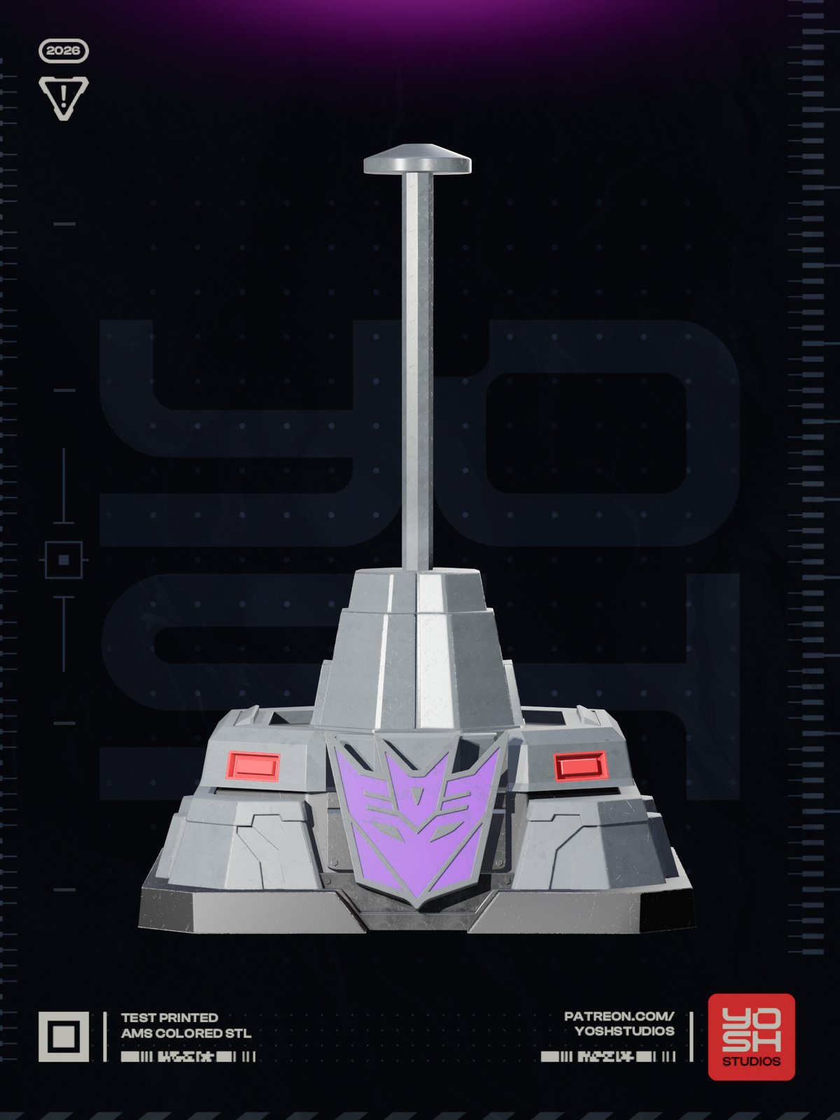 Megatron Transformers 1:4 helmet stand