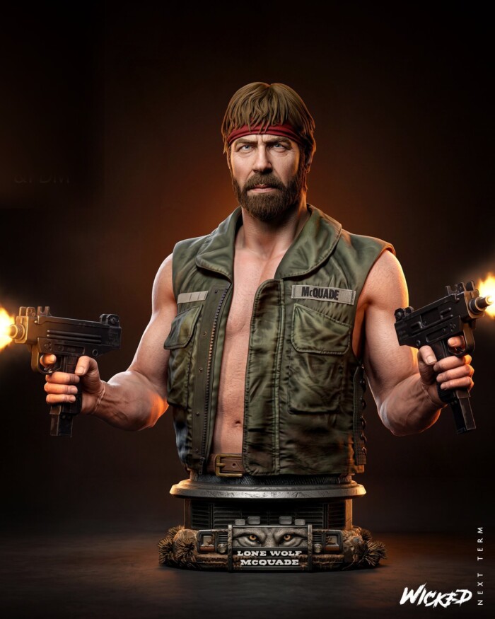 Wolf McQuade Lone Wolf McQuade 1:4 bust