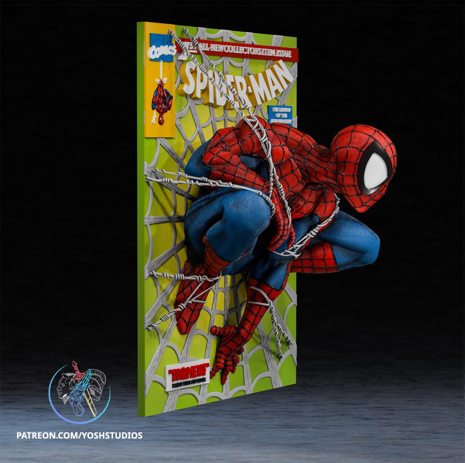 Spider Man Marvel 1:4 3d poster