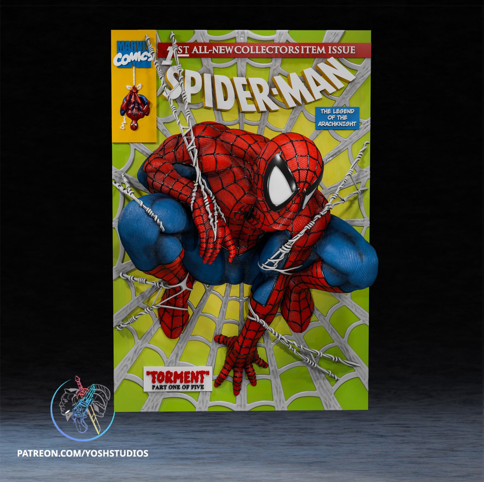 Spider Man Marvel 1:4 3d poster