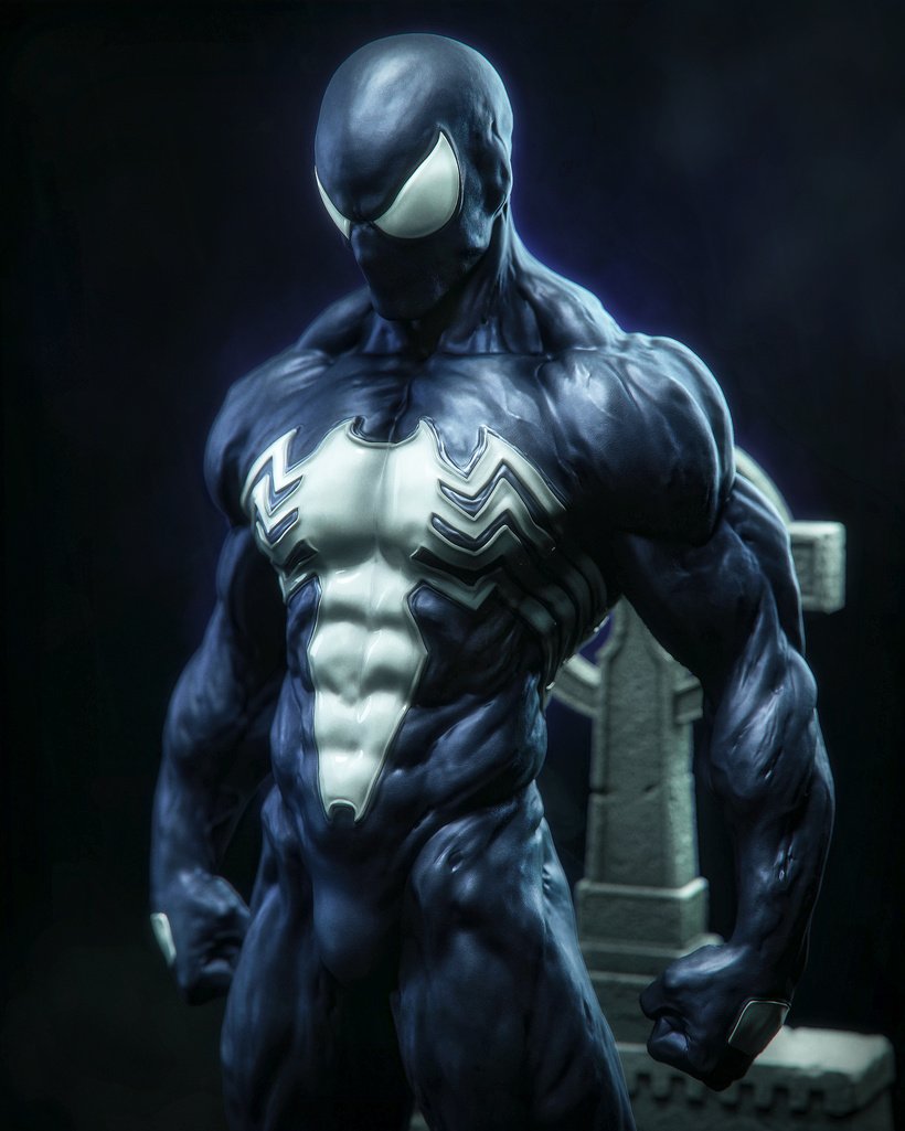Symbiote Spiderman Spider-Man 1:4 figurine