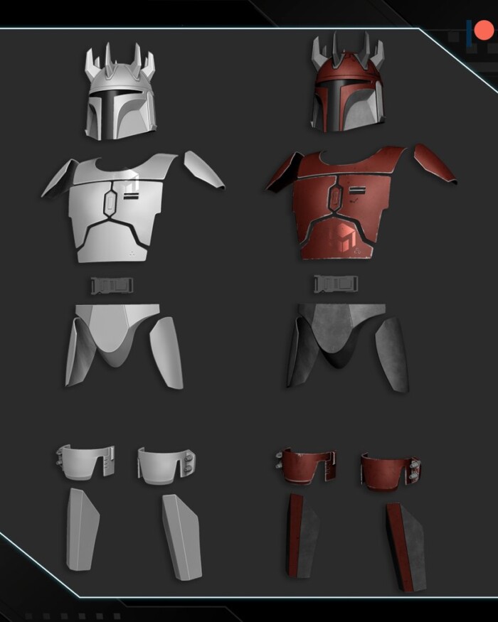 Mandalorian Supercommando Full Star Wars: The Clone Wars 1:4 armor