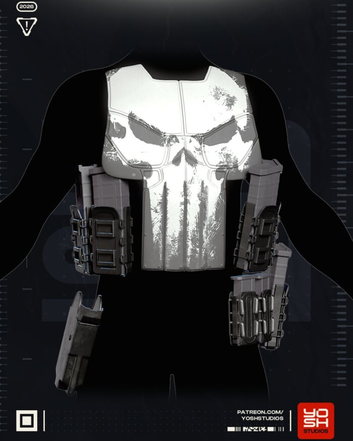 Punisher Marvel 1:4 armor