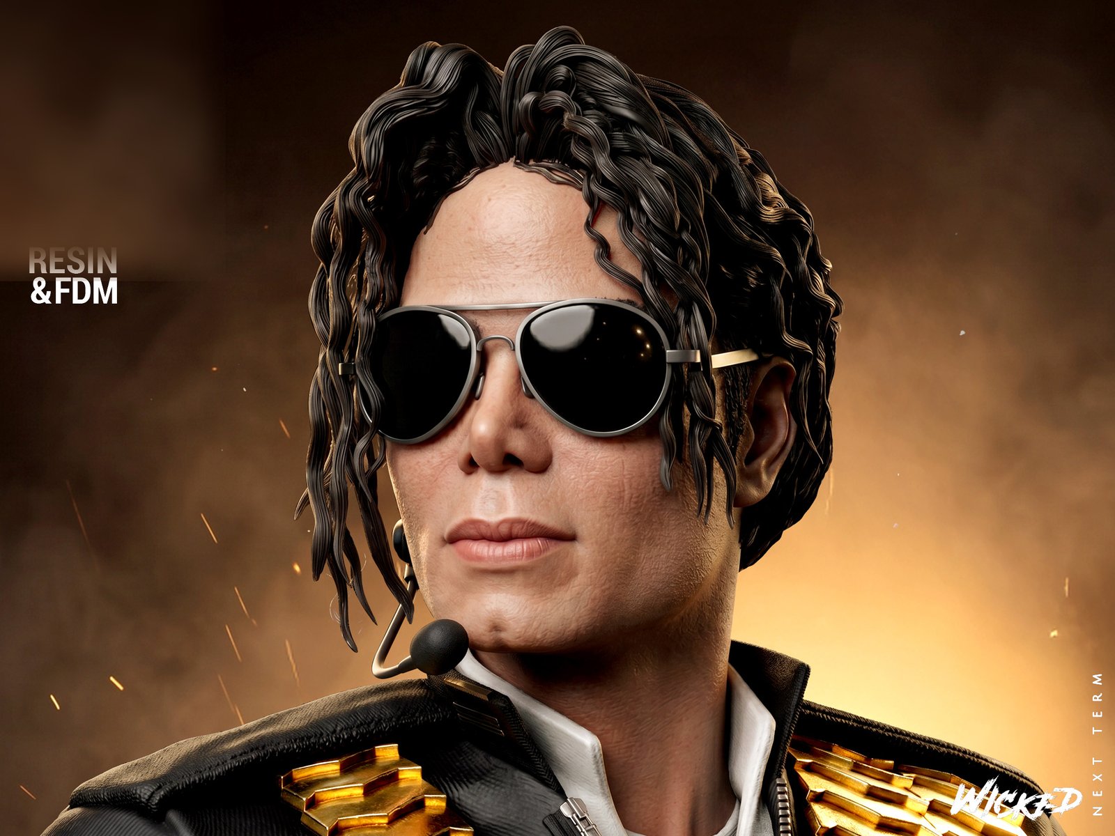 Michael Jackson Musician 1:4 figurine