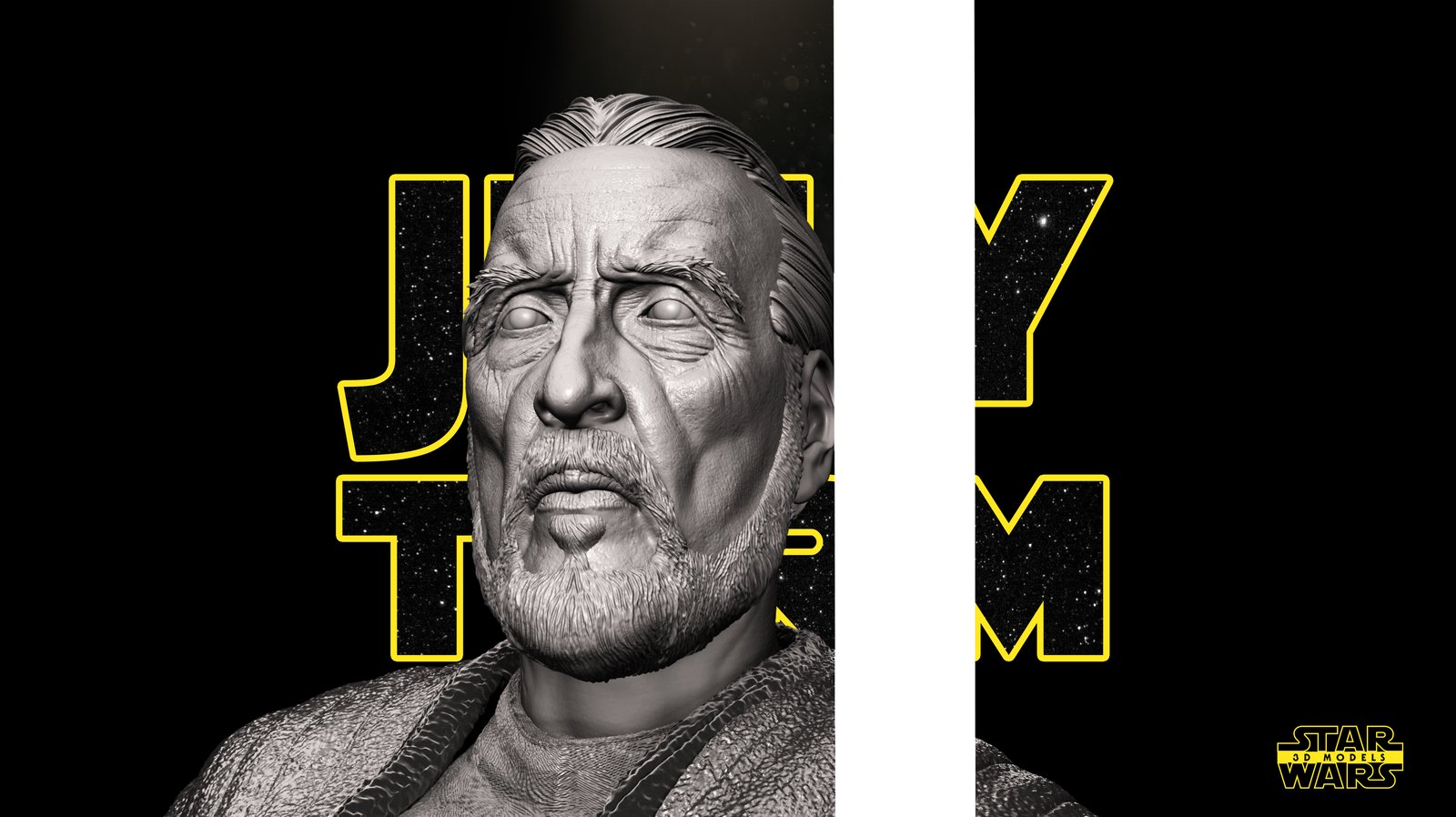 Count Dooku Star Wars 1:4 bust