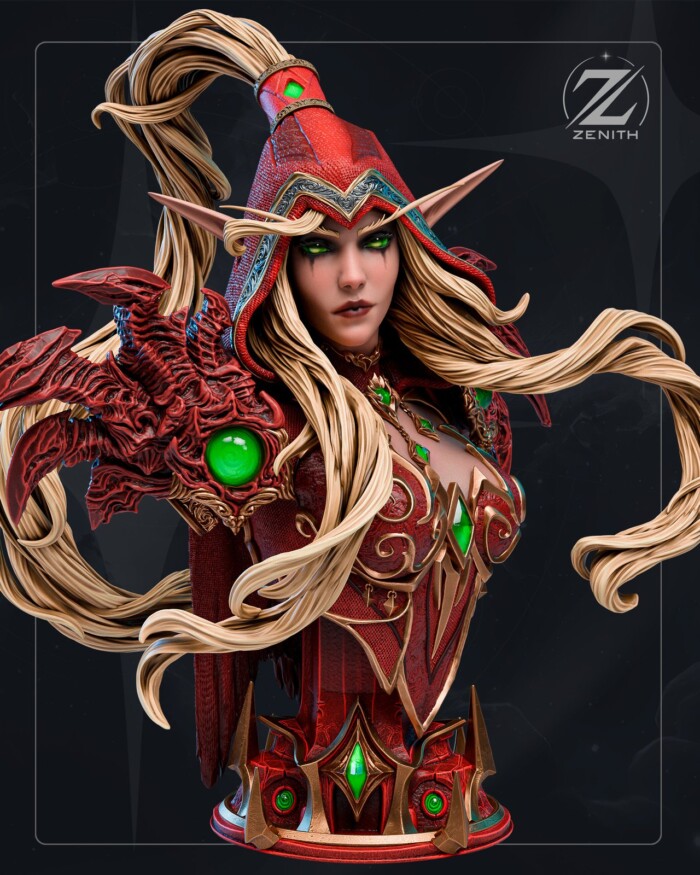 Valeera Sanguinar World of Warcraft 1:4 bust