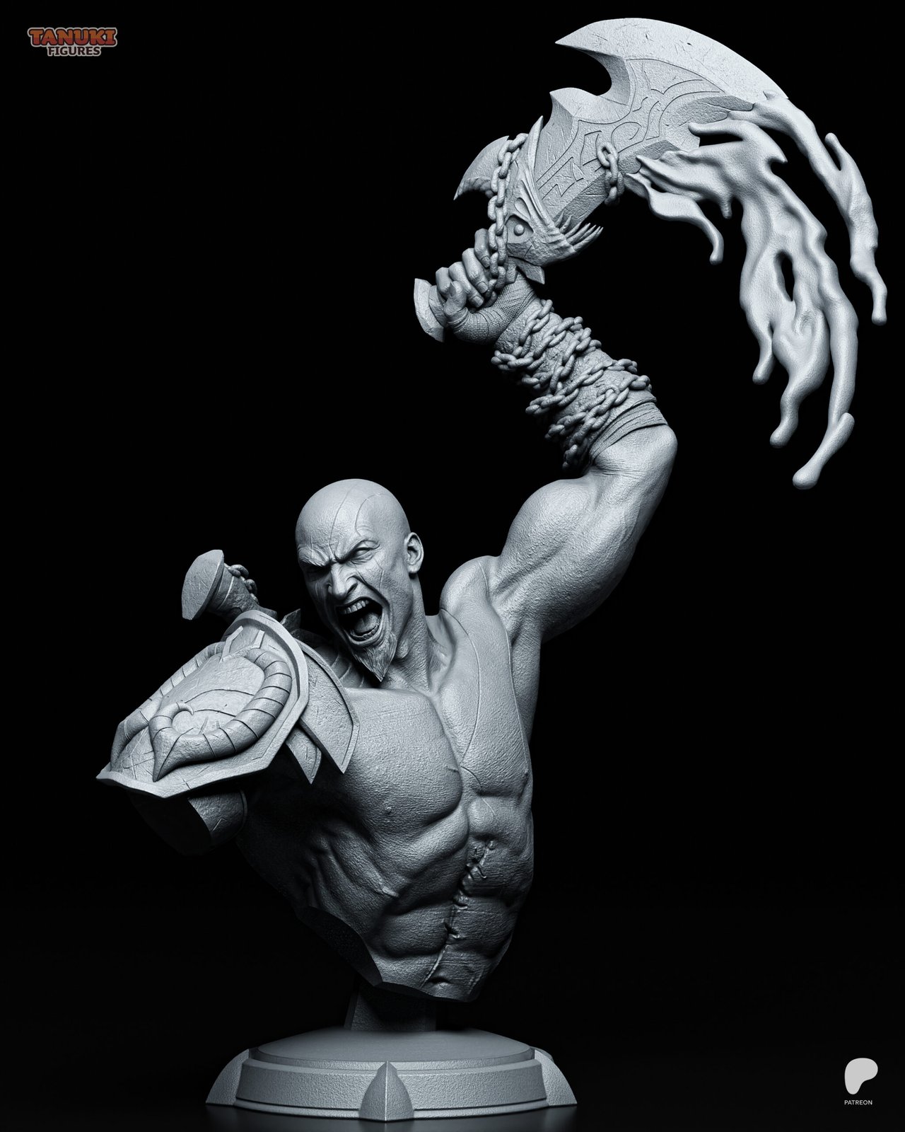 Kratos BUST God of War 1:4 busts
