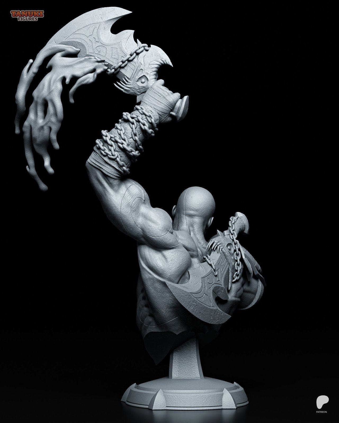 Kratos BUST God of War 1:4 busts