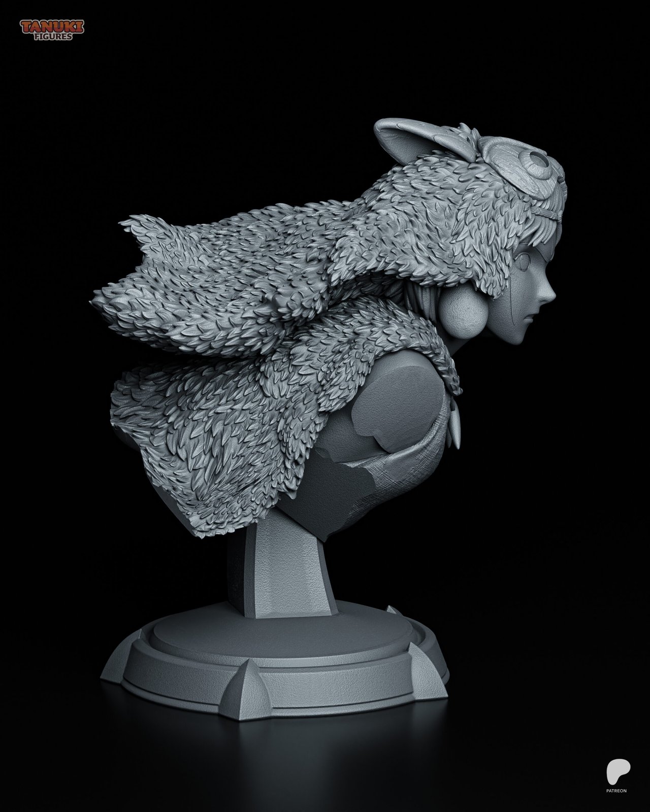 Mononoke Princess Bust Princess Mononoke 1:4 busts
