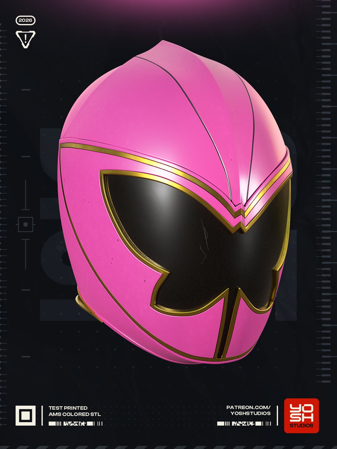 Mystic Pink Ranger Power Rangers 1:4 helmet