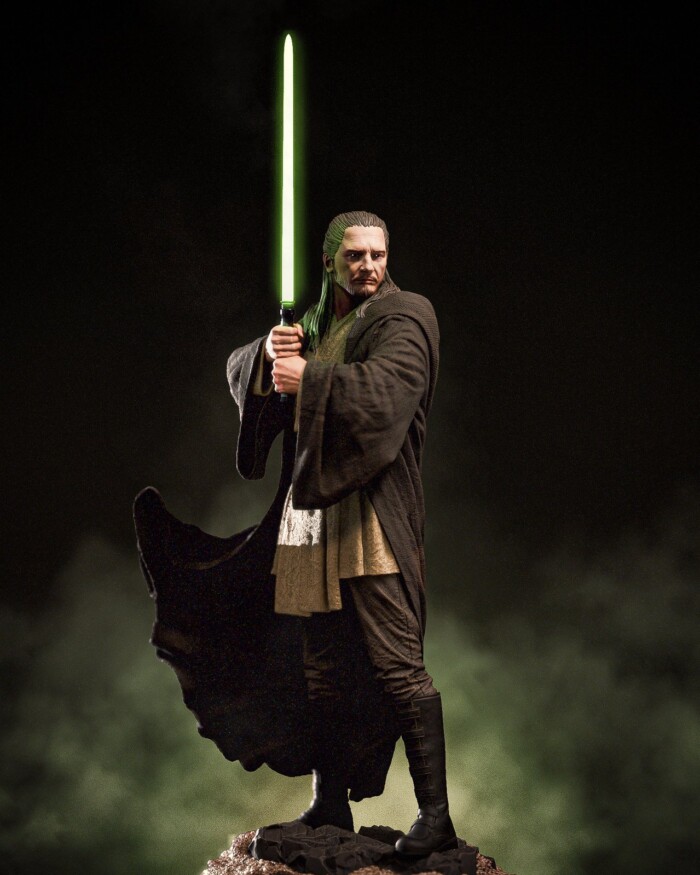 Qui Gon Jinn Star Wars 1:4 figurine