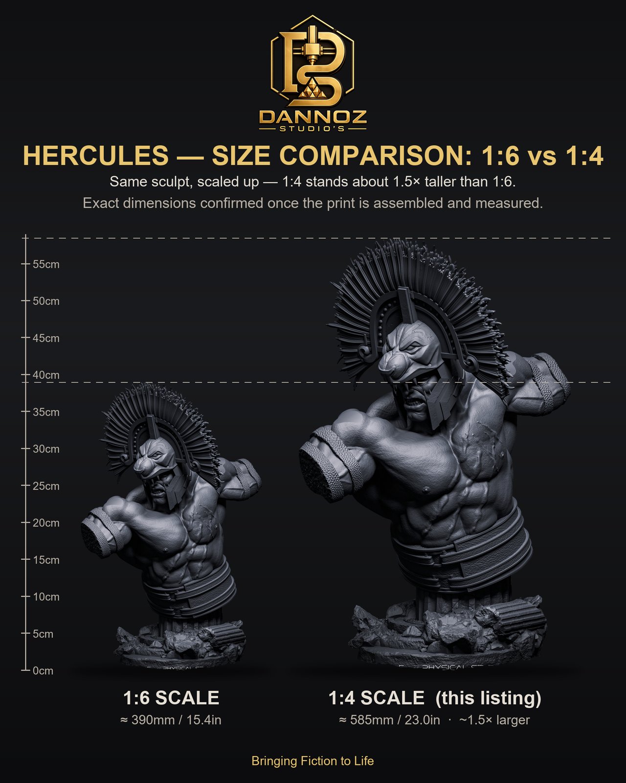 Hercules God of War 1:4 bust