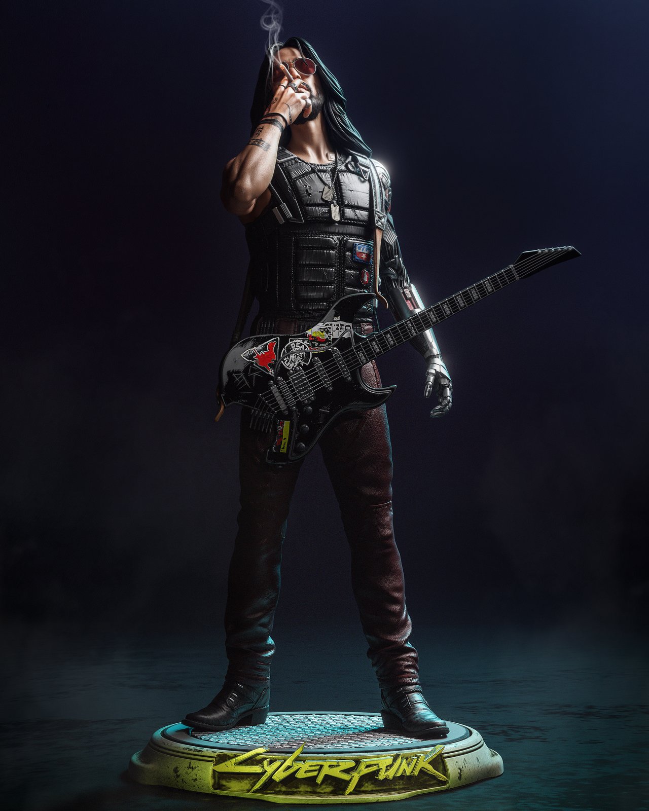Jhonny Silverhand Cyberpunk 2077 1:4 figurine