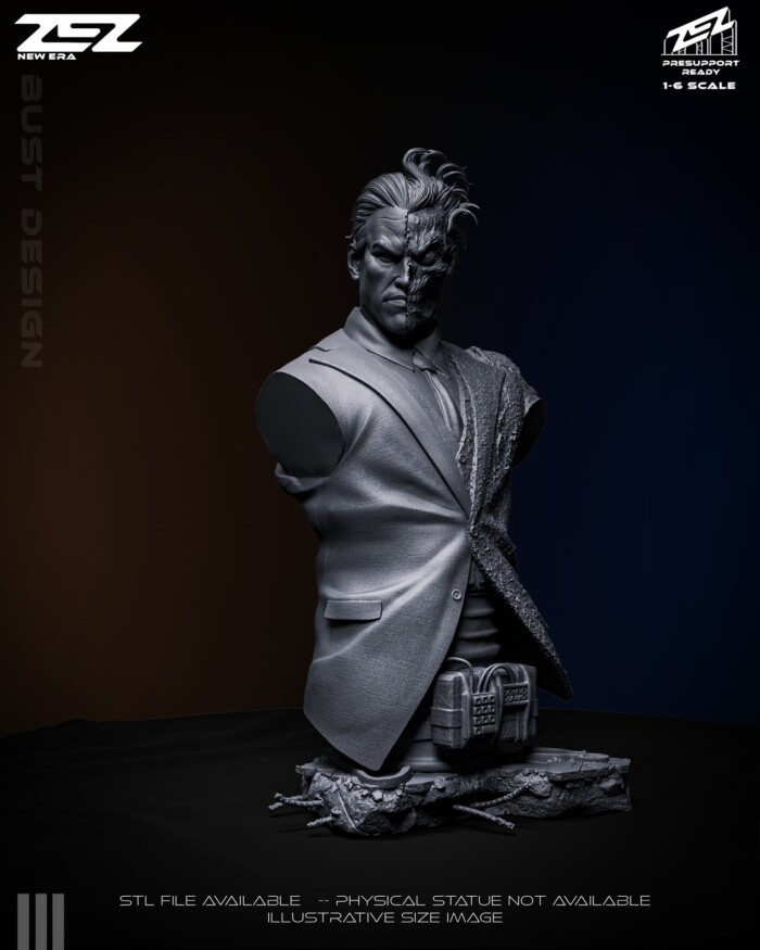 Two Face DC 1:4 bust