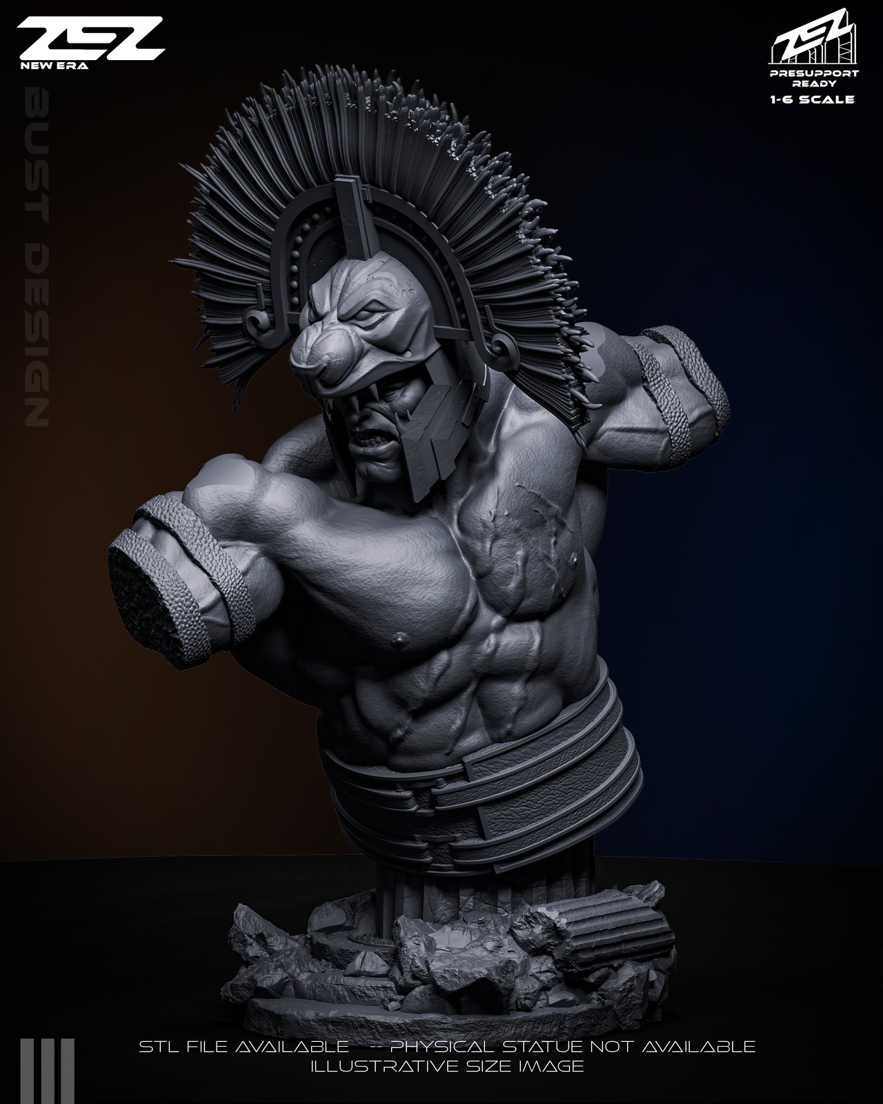Hercules God of War 1:4 bust