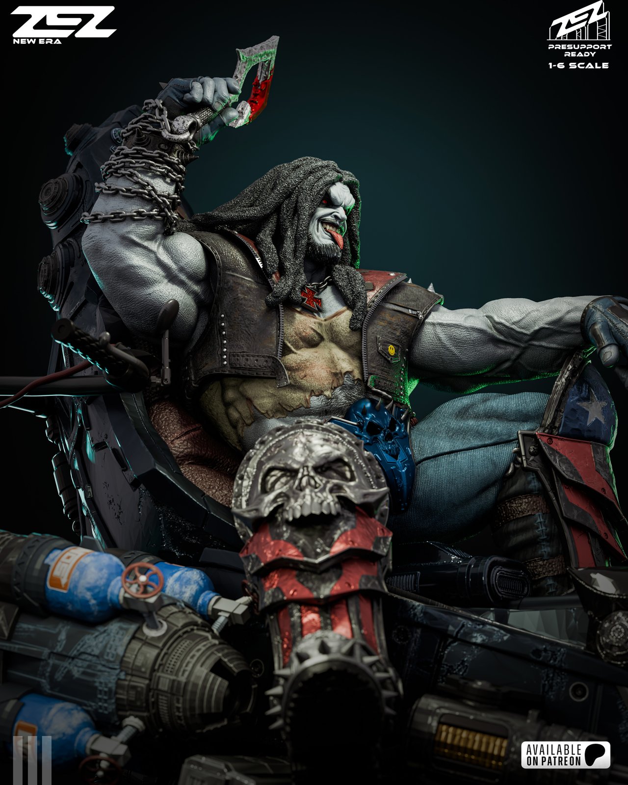 Lobo DC 1:4 diorama