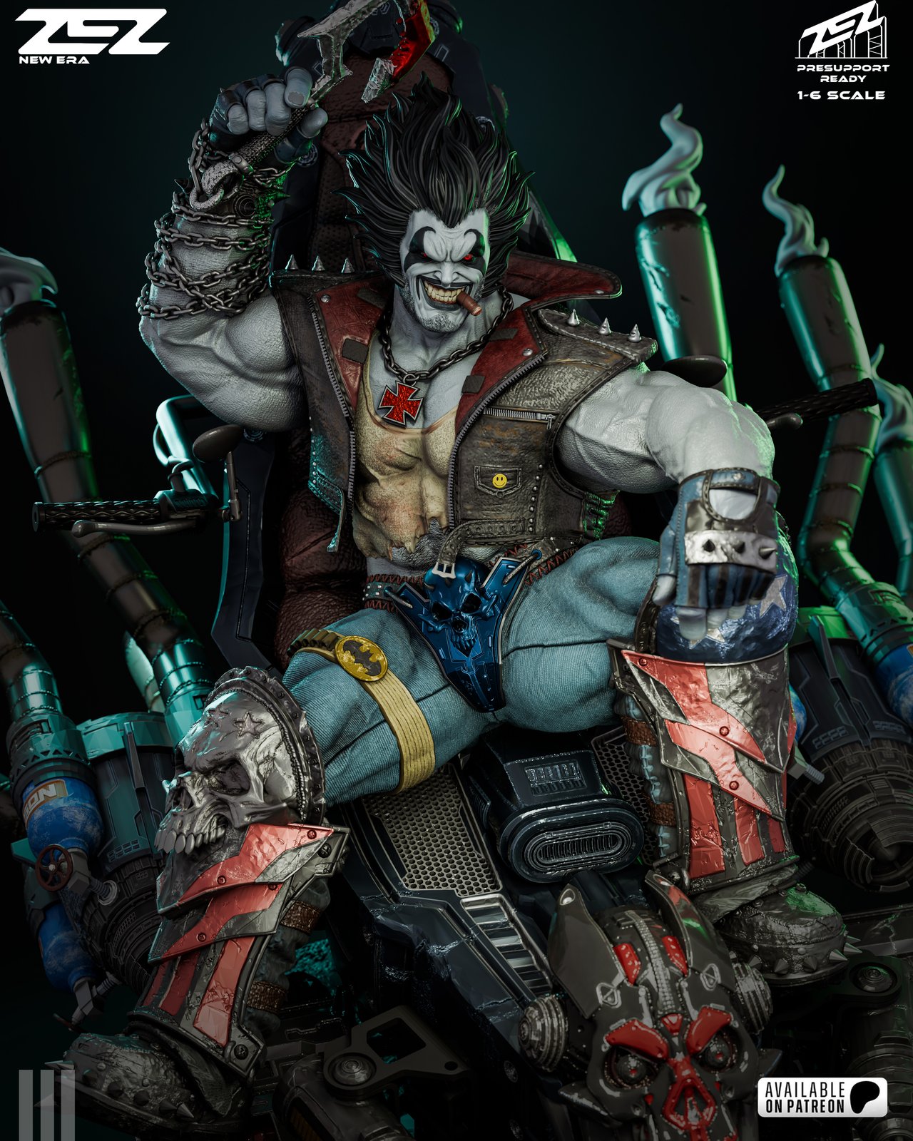 Lobo DC 1:4 diorama