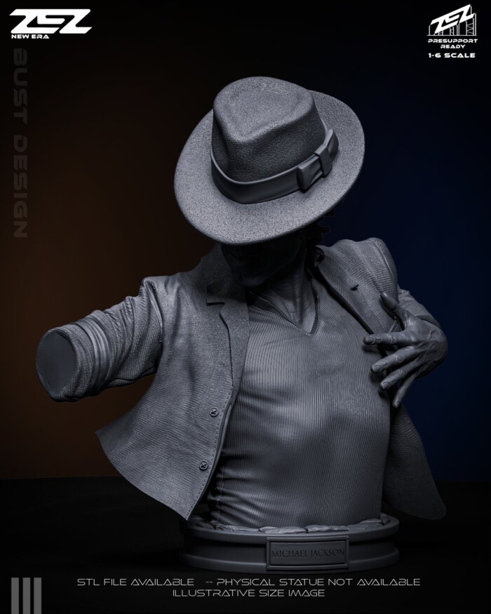 Michael Jackson Musician 1:4 bust