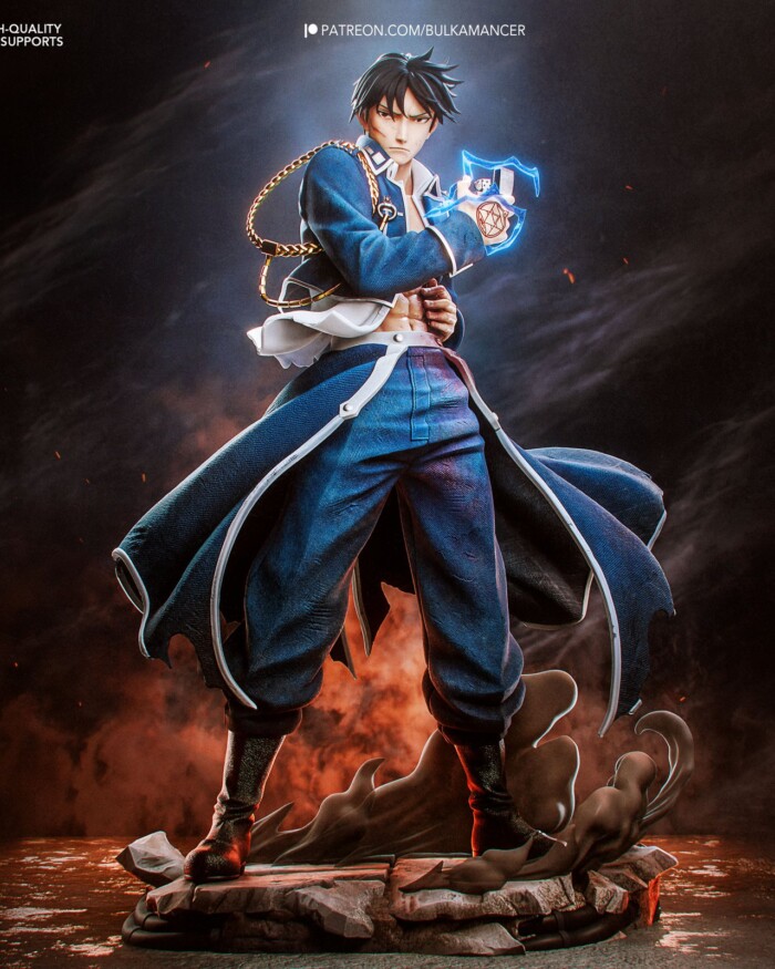 Roy Mustang (Singed) Fullmetal Alchemist 1:4 figurine