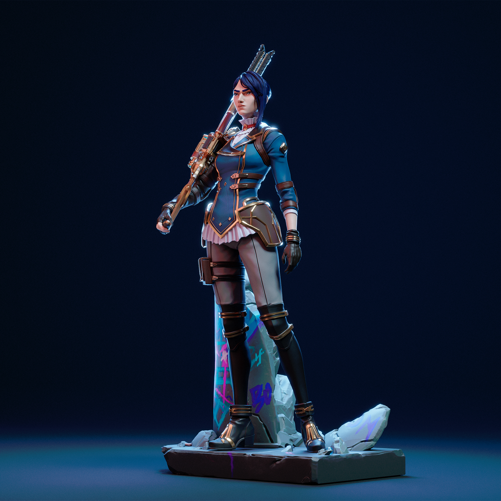 Caitlyn League of Legends / Arcane 1:4 figurine
