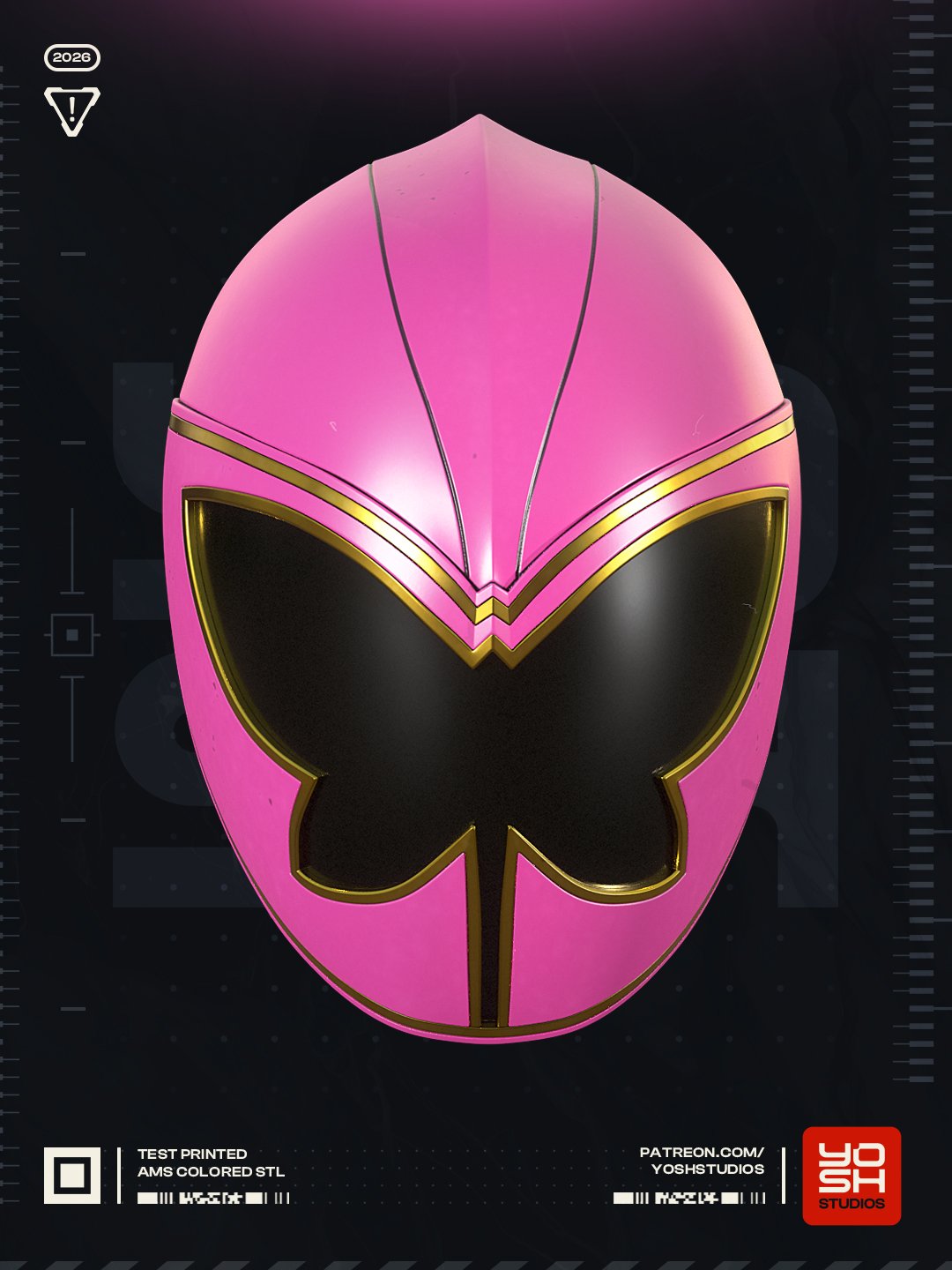 Mystic Pink Ranger Power Rangers 1:4 helmet