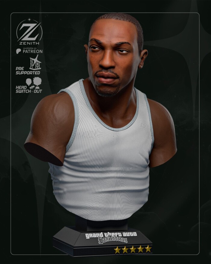 Cj Gta Grand Theft Auto: San Andreas 1:2 bust