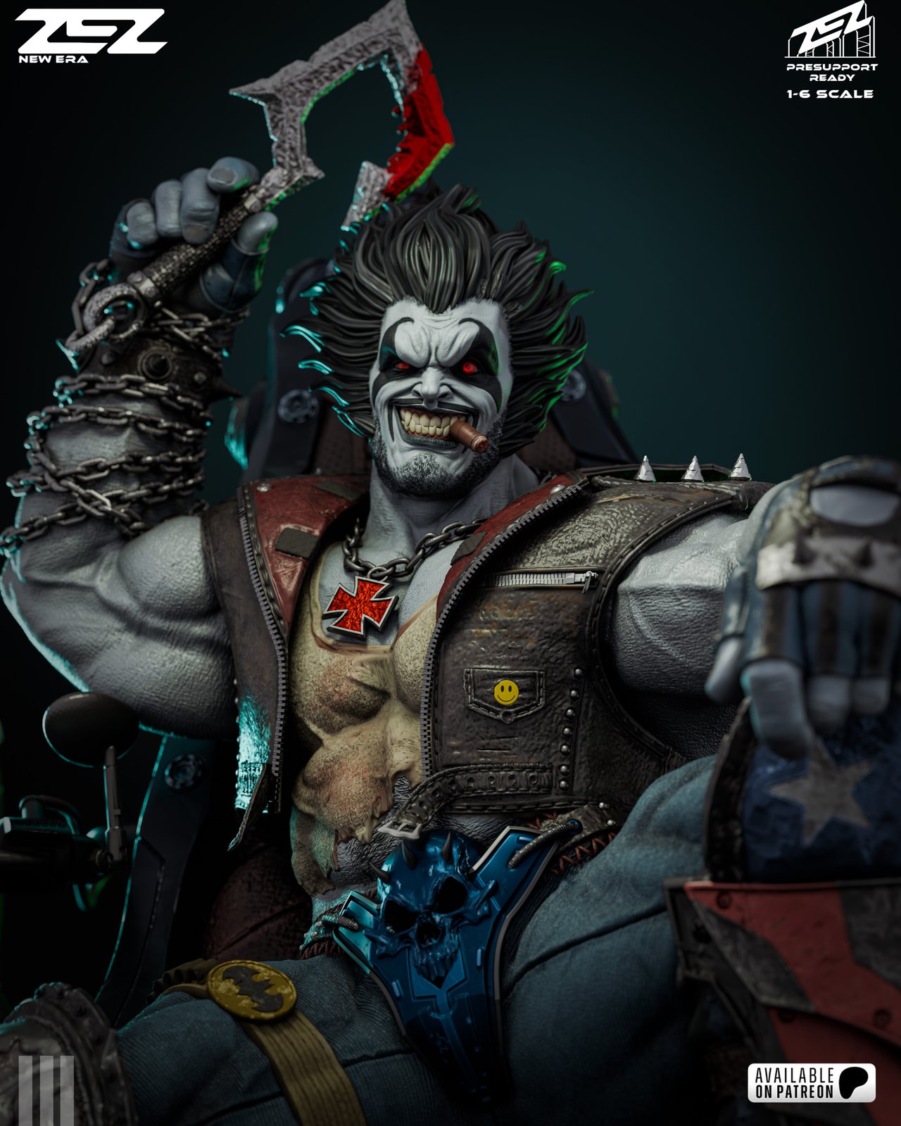 Lobo DC 1:4 diorama