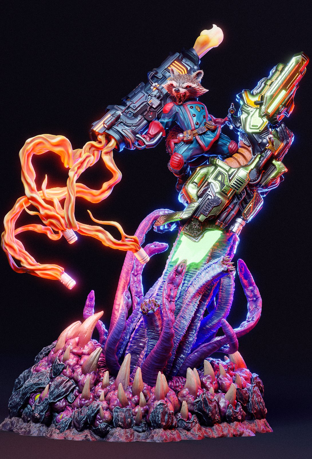 Rocket Marvel 1:4 figurine